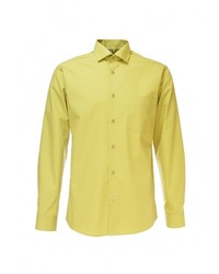 Мужская желтая рубашка с длинным рукавом от GREG