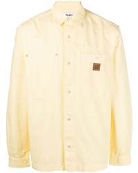 Мужская желтая рубашка с длинным рукавом от Kenzo