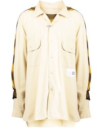 Мужская желтая рубашка с длинным рукавом от Maison Mihara Yasuhiro