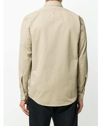 Мужская желтая рубашка с длинным рукавом от Massimo Alba