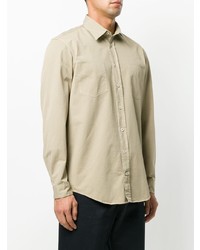 Мужская желтая рубашка с длинным рукавом от Massimo Alba