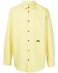 Мужская желтая рубашка с длинным рукавом от Oamc