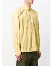 Мужская желтая рубашка с длинным рукавом от Marni