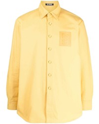 Мужская желтая рубашка с длинным рукавом от Raf Simons