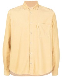 Мужская желтая рубашка с длинным рукавом от YMC