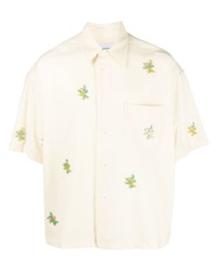 Мужская желтая рубашка с коротким рукавом от Bonsai