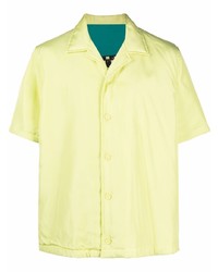 Мужская желтая рубашка с коротким рукавом от Bottega Veneta