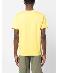 Мужская желтая рубашка с коротким рукавом от Stone Island