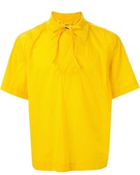 Мужская желтая рубашка с коротким рукавом от Craig Green