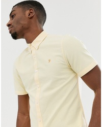 Мужская желтая рубашка с коротким рукавом от Farah