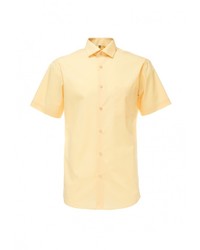 Мужская желтая рубашка с коротким рукавом от GREG