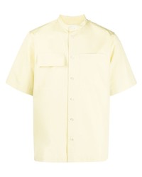 Мужская желтая рубашка с коротким рукавом от Jil Sander