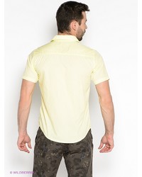 Мужская желтая рубашка с коротким рукавом от Mezaguz
