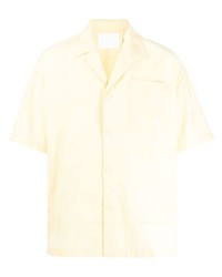 Мужская желтая рубашка с коротким рукавом от Off Duty