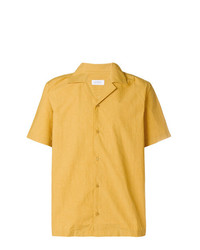 Мужская желтая рубашка с коротким рукавом от Saturdays Nyc