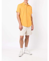 Мужская желтая рубашка с коротким рукавом от OSKLEN