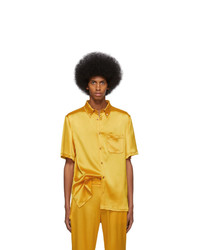 Мужская желтая рубашка с коротким рукавом от Sies Marjan