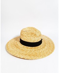 Женская желтая соломенная шляпа от Catarzi