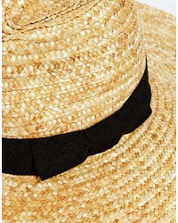 Женская желтая соломенная шляпа от Catarzi