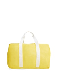 Желтая спортивная сумка из плотной ткани