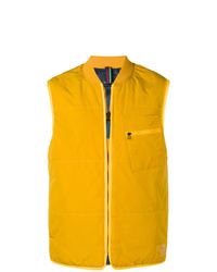Мужская желтая стеганая куртка без рукавов от PS Paul Smith