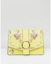 Женская желтая сумка с вышивкой от Asos