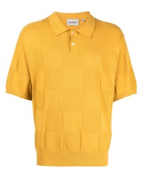 Мужская желтая футболка-поло в клетку от Carhartt WIP