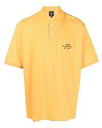 Мужская желтая футболка-поло с вышивкой от J.Press