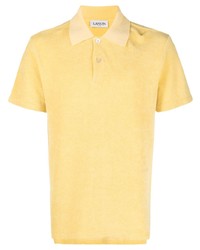 Мужская желтая футболка-поло с вышивкой от Lanvin