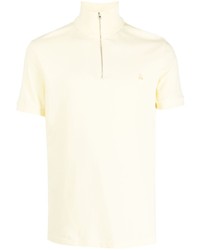 Мужская желтая футболка-поло с вышивкой от Ron Dorff