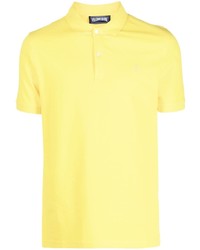 Мужская желтая футболка-поло с вышивкой от Vilebrequin