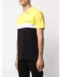 Мужская желтая футболка-поло с принтом от Givenchy