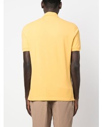 Мужская желтая футболка-поло с принтом от Brunello Cucinelli