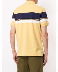 Мужская желтая футболка-поло с принтом от Kent & Curwen