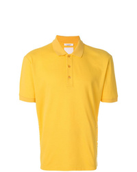 Мужская желтая футболка-поло с украшением от Valentino