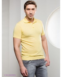 Мужская желтая футболка-поло от Al Franco
