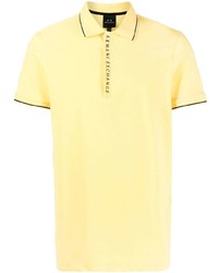 Мужская желтая футболка-поло от Armani Exchange