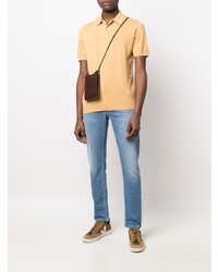 Мужская желтая футболка-поло от Closed