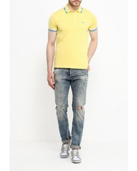 Мужская желтая футболка-поло от Boss Green