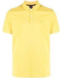 Мужская желтая футболка-поло от BOSS HUGO BOSS