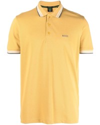 Мужская желтая футболка-поло от BOSS