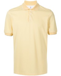 Мужская желтая футболка-поло от Brunello Cucinelli