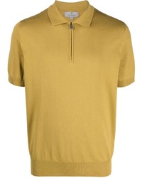 Мужская желтая футболка-поло от Canali