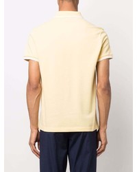 Мужская желтая футболка-поло от Moncler