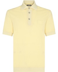 Мужская желтая футболка-поло от Dolce & Gabbana