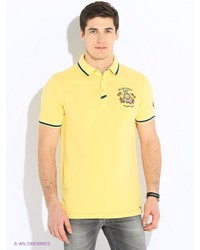 Мужская желтая футболка-поло от E-Bound by Earth Bound