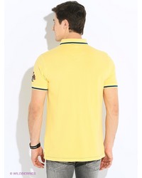 Мужская желтая футболка-поло от E-Bound by Earth Bound