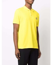 Мужская желтая футболка-поло от Moschino