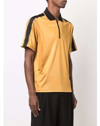Мужская желтая футболка-поло от Fendi