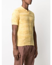Мужская желтая футболка-поло от Manuel Ritz